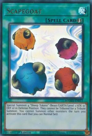 Scapegoat (MAMA-EN077) - Magnificent Mavens 1st Edition - Premium Yugioh Single from Konami - Just $0.25! Shop now at Game Crave Tournament Store