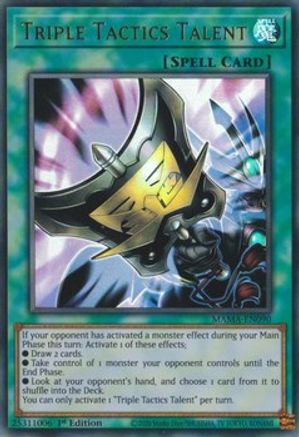 Triple Tactics Talent (MAMA-EN090) - Magnificent Mavens 1st Edition - Premium Yugioh Single from Konami - Just $3.58! Shop now at Game Crave Tournament Store