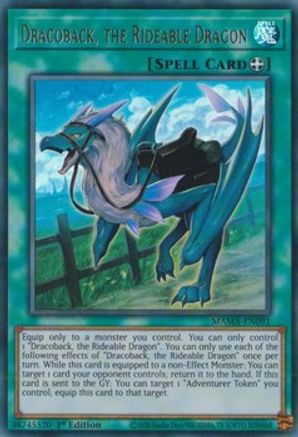 Dracoback, the Rideable Dragon (MAMA-EN091) - Magnificent Mavens 1st Edition - Premium Yugioh Single from Konami - Just $0.26! Shop now at Game Crave Tournament Store