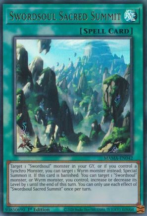 Swordsoul Sacred Summit (MAMA-EN042) - Magnificent Mavens 1st Edition - Premium Yugioh Single from Konami - Just $0.08! Shop now at Game Crave Tournament Store