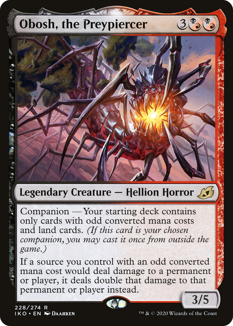 Obosh, the Preypiercer (IKO-228) - Ikoria: Lair of Behemoths: (companion) - Premium MTG Single from Wizards of the Coast - Just $0.08! Shop now at Game Crave Tournament Store