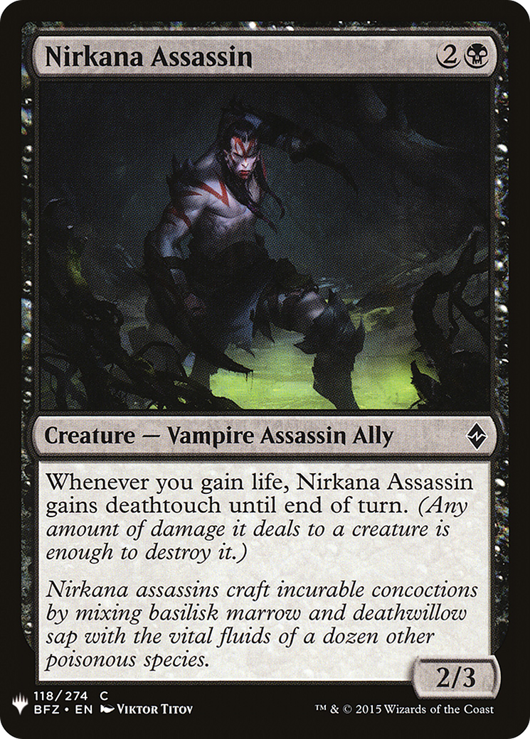 Nirkana Assassin (MB1-724) - Mystery Booster - Premium MTG Single from Wizards of the Coast - Just $0.08! Shop now at Game Crave Tournament Store