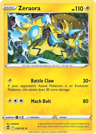 Zeraora 56/195 - Silver Tempest - Premium Pokemon Single from Nintendo - Just $0.50! Shop now at Game Crave Tournament Store