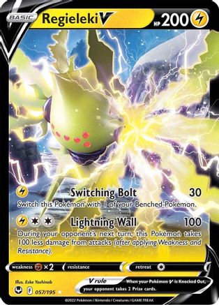 Regieleki V 57/195 - Silver Tempest Holofoil - Premium Pokemon Single from Nintendo - Just $0.50! Shop now at Game Crave Tournament Store