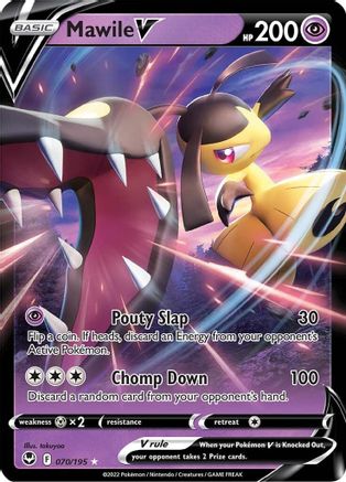 Mawile V 70/195 - Silver Tempest Holofoil - Premium Pokemon Single from Nintendo - Just $0.50! Shop now at Game Crave Tournament Store