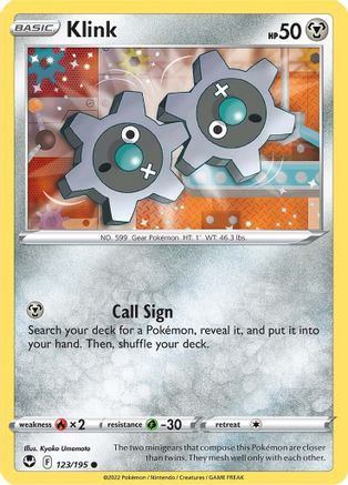 Klink 123/195 - Silver Tempest - Premium Pokemon Single from Nintendo - Just $0.25! Shop now at Game Crave Tournament Store