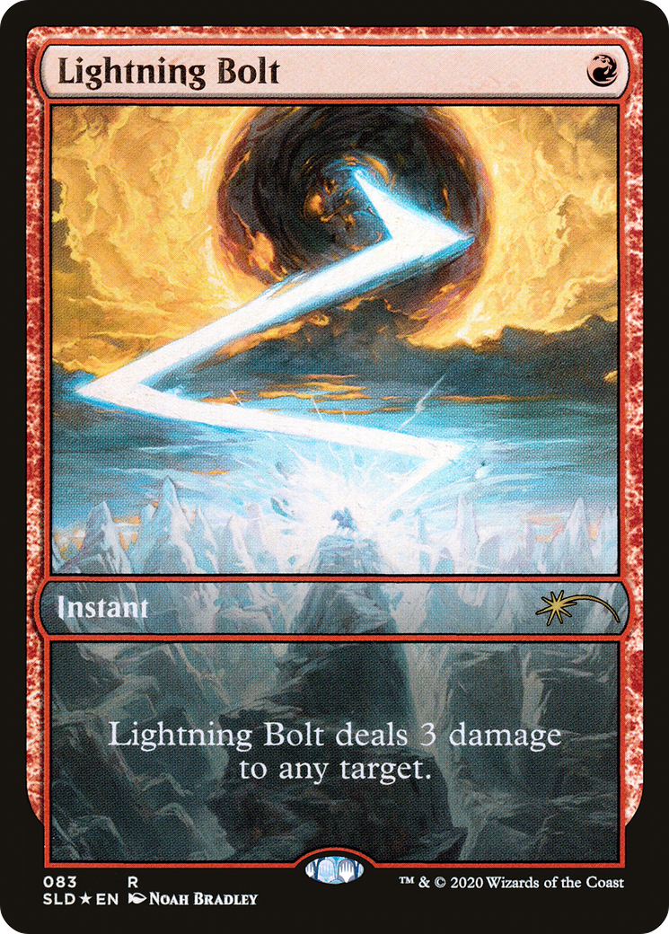 Lightning Bolt (SLD-083) - Secret Lair Drop Foil - Premium MTG Single from Wizards of the Coast - Just $0.94! Shop now at Game Crave Tournament Store