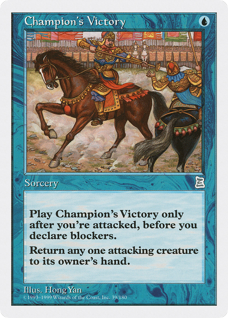 Champion's Victory (PTK-039) - Portal Three Kingdoms - Premium MTG Single from Wizards of the Coast - Just $1.80! Shop now at Game Crave Tournament Store