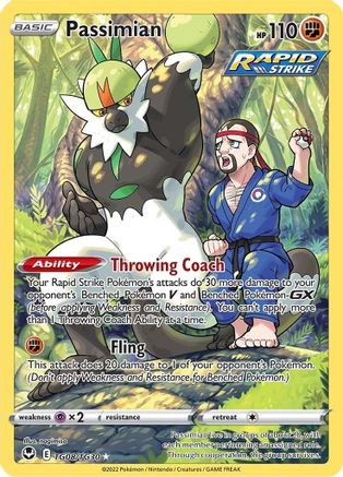 Passimian TG08/30 - Silver Tempest Trainer Gallery Holofoil - Premium Pokemon Single from Nintendo - Just $0.50! Shop now at Game Crave Tournament Store