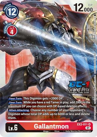 Gallantmon (DC-1 2022 Stamped) (EX2-011) - Digital Hazard - Premium Digimon Single from Bandai - Just $0! Shop now at Game Crave Tournament Store