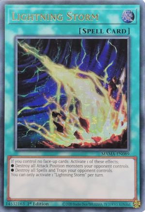 Lightning Storm (Ultra Pharaoh's Rare) (MAMA-EN089) - Magnificent Mavens 1st Edition - Premium Yugioh Single from Konami - Just $39.69! Shop now at Game Crave Tournament Store