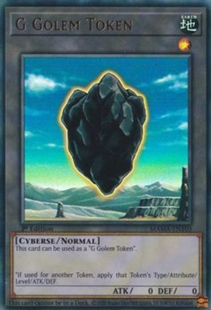 G Golem Token (MAMA-EN103) - Magnificent Mavens 1st Edition - Premium Yugioh Single from Konami - Just $0.25! Shop now at Game Crave Tournament Store