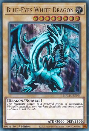 Blue-Eyes White Dragon (Ultra Pharaoh's Rare) (MAMA-EN104) - Magnificent Mavens 1st Edition - Premium Yugioh Single from Konami - Just $400! Shop now at Game Crave Tournament Store