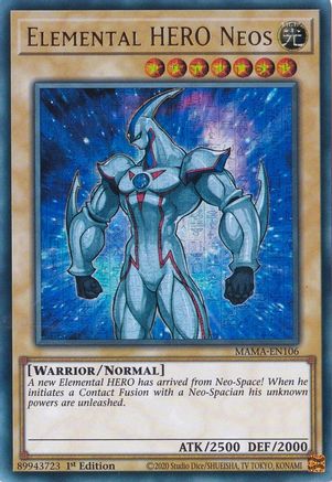 Elemental HERO Neos (Ultra Pharaoh's Rare) (MAMA-EN106) - Magnificent Mavens 1st Edition - Premium Yugioh Single from Konami - Just $120.94! Shop now at Game Crave Tournament Store