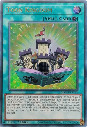 Toon Kingdom (Ultra Pharaoh's Rare) (MAMA-EN112) - Magnificent Mavens 1st Edition - Premium Yugioh Single from Konami - Just $24! Shop now at Game Crave Tournament Store