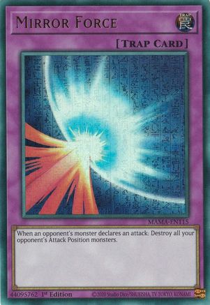 Mirror Force (Ultra Pharaoh's Rare) (MAMA-EN115) - Magnificent Mavens 1st Edition - Premium Yugioh Single from Konami - Just $215.04! Shop now at Game Crave Tournament Store