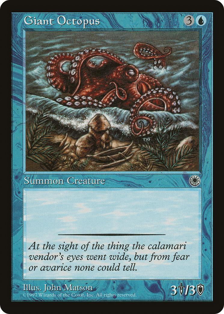 Giant Octopus (POR-056) - Portal - Premium MTG Single from Wizards of the Coast - Just $0.08! Shop now at Game Crave Tournament Store