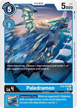 Paledramon (EX3-019) - Draconic Roar - Premium Digimon Single from Bandai - Just $0.25! Shop now at Game Crave Tournament Store