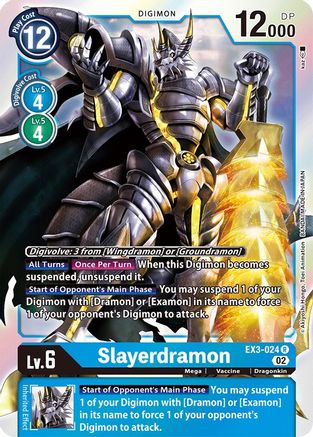 Slayerdramon (EX3-024) - Draconic Roar Foil - Premium Digimon Single from Bandai - Just $0.08! Shop now at Game Crave Tournament Store