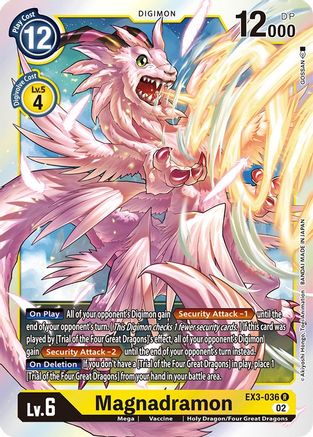 Magnadramon (EX3-036) - Draconic Roar Foil - Premium Digimon Single from Bandai - Just $0.08! Shop now at Game Crave Tournament Store