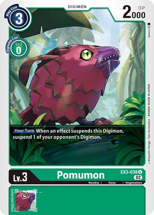 Pomumon (EX3-038) - Draconic Roar - Premium Digimon Single from Bandai - Just $0.26! Shop now at Game Crave Tournament Store
