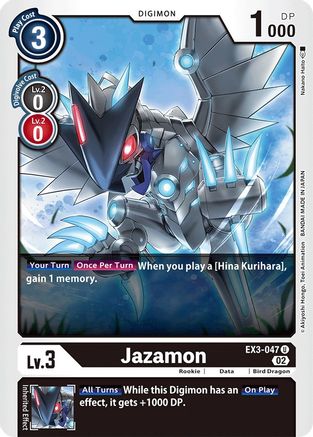 Jazamon (EX3-047) - Draconic Roar - Premium Digimon Single from Bandai - Just $0.25! Shop now at Game Crave Tournament Store