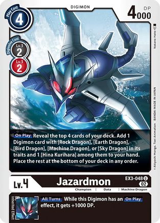 Jazardmon (EX3-048) - Draconic Roar - Premium Digimon Single from Bandai - Just $0.25! Shop now at Game Crave Tournament Store