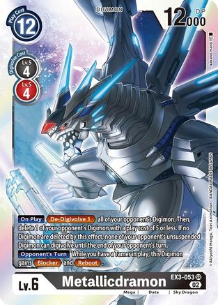 Metallicdramon (EX3-053) - Draconic Roar Foil - Premium Digimon Single from Bandai - Just $0.93! Shop now at Game Crave Tournament Store