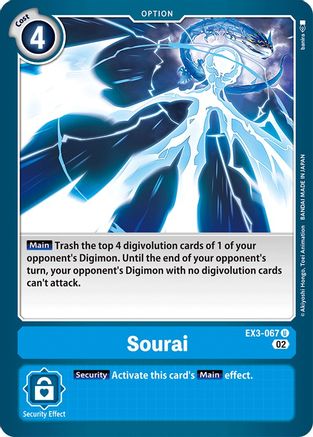 Sourai (EX3-067) - Draconic Roar - Premium Digimon Single from Bandai - Just $0.26! Shop now at Game Crave Tournament Store
