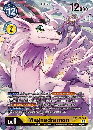 Magnadramon (Alternate Art) (EX3-036) - Draconic Roar Foil - Premium Digimon Single from Bandai - Just $1.73! Shop now at Game Crave Tournament Store