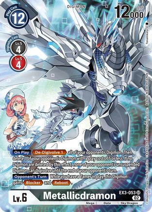 Metallicdramon (Alternate Art) (EX3-053) - Draconic Roar Foil - Premium Digimon Single from Bandai - Just $4.15! Shop now at Game Crave Tournament Store