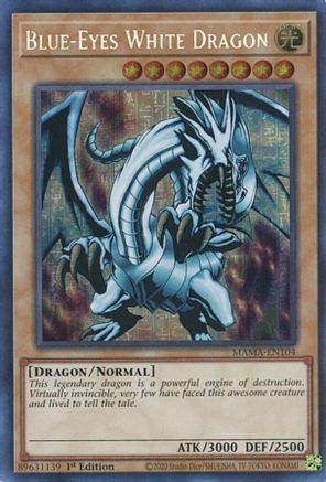 Blue-Eyes White Dragon (Secret Pharaoh's Rare) (MAMA-EN104) - Magnificent Mavens 1st Edition - Premium Yugioh Single from Konami - Just $245.50! Shop now at Game Crave Tournament Store