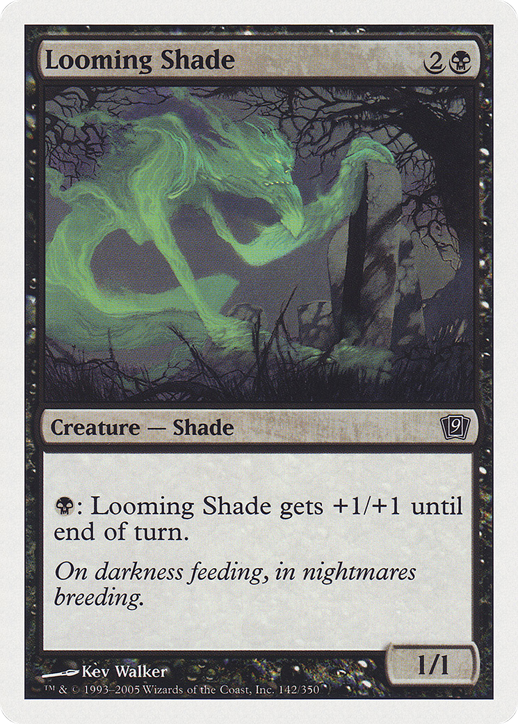 Looming Shade (9ED-142) - Ninth Edition - Premium MTG Single from Wizards of the Coast - Just $0.08! Shop now at Game Crave Tournament Store