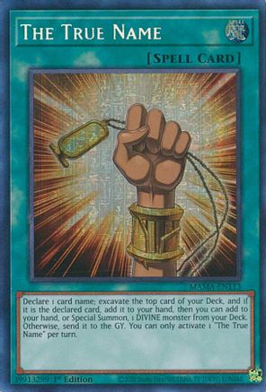 The True Name (Secret Pharaoh's Rare) (MAMA-EN113) - Magnificent Mavens 1st Edition - Premium Yugioh Single from Konami - Just $13.74! Shop now at Game Crave Tournament Store