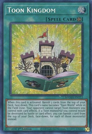 Toon Kingdom (Secret Pharaoh's Rare) (MAMA-EN112) - Magnificent Mavens 1st Edition - Premium Yugioh Single from Konami - Just $55.08! Shop now at Game Crave Tournament Store