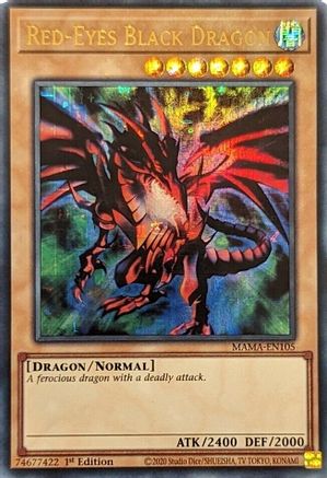 Red-Eyes Black Dragon (Ultra Pharaoh's Rare) (MAMA-EN105) - Magnificent Mavens 1st Edition - Premium Yugioh Single from Konami - Just $182.86! Shop now at Game Crave Tournament Store