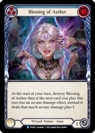 Blessing of Aether (Blue) (DYN202) - Dynasty - Premium Flesh And Blood Single from Legend Story Studios - Just $0.25! Shop now at Game Crave Tournament Store