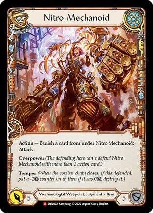 Construct Nitro Mechanoid // Nitro Mechanoid (DYN092) - Dynasty Rainbow Foil - Premium Flesh And Blood Single from Legend Story Studios - Just $9.52! Shop now at Game Crave Tournament Store