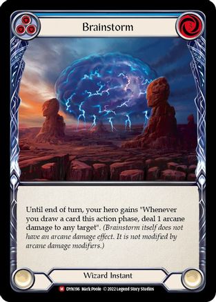 Brainstorm (DYN196) - Dynasty Rainbow Foil - Premium Flesh And Blood Single from Legend Story Studios - Just $1.82! Shop now at Game Crave Tournament Store