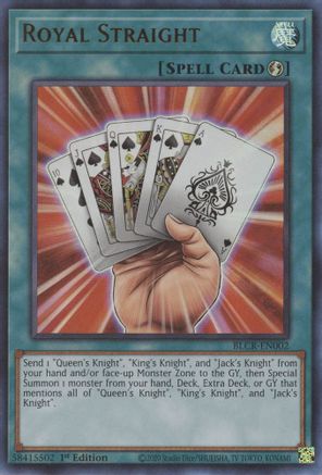 Royal Straight (BLCR-EN002) - Battles of Legend: Crystal Revenge 1st Edition - Premium Yugioh Single from Konami - Just $0.25! Shop now at Game Crave Tournament Store