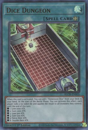 Dice Dungeon (BLCR-EN005) - Battles of Legend: Crystal Revenge 1st Edition - Premium Yugioh Single from Konami - Just $0.25! Shop now at Game Crave Tournament Store