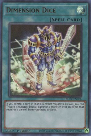 Dimension Dice (BLCR-EN006) - Battles of Legend: Crystal Revenge 1st Edition - Premium Yugioh Single from Konami - Just $0.25! Shop now at Game Crave Tournament Store