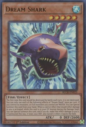 Dream Shark (BLCR-EN025) - Battles of Legend: Crystal Revenge 1st Edition - Premium Yugioh Single from Konami - Just $0.26! Shop now at Game Crave Tournament Store