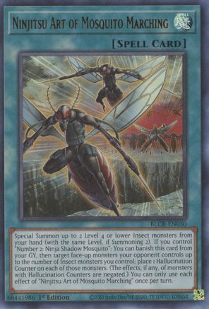Ninjitsu Art of Mosquito Marching (BLCR-EN030) - Battles of Legend: Crystal Revenge 1st Edition - Premium Yugioh Single from Konami - Just $0.25! Shop now at Game Crave Tournament Store