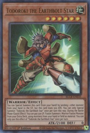 Todoroki the Earthbolt Star (BLCR-EN035) - Battles of Legend: Crystal Revenge 1st Edition - Premium Yugioh Single from Konami - Just $0.25! Shop now at Game Crave Tournament Store