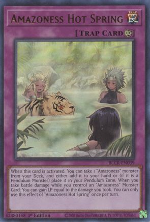Amazoness Hot Spring (BLCR-EN039) - Battles of Legend: Crystal Revenge 1st Edition - Premium Yugioh Single from Konami - Just $0.25! Shop now at Game Crave Tournament Store