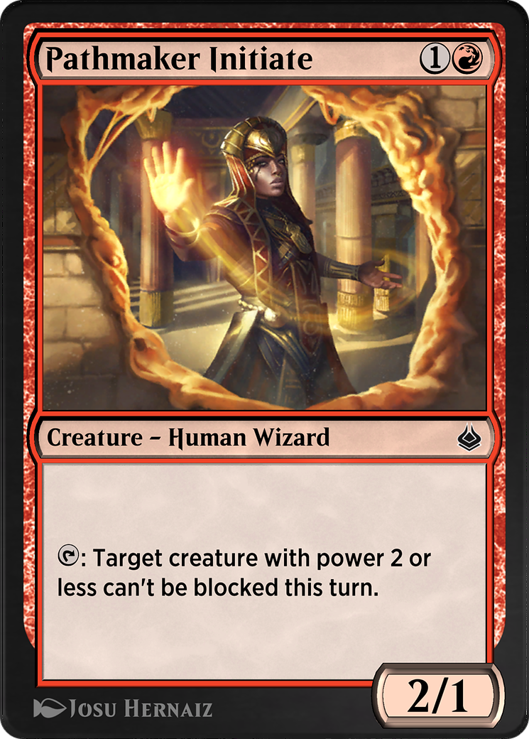 Pathmaker Initiate (AKR-170) - Amonkhet Remastered - Premium MTG Single from Wizards of the Coast - Just $0! Shop now at Game Crave Tournament Store