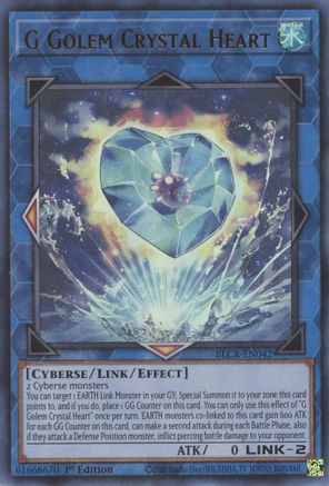 G Golem Crystal Heart (BLCR-EN042) - Battles of Legend: Crystal Revenge 1st Edition - Premium Yugioh Single from Konami - Just $0.25! Shop now at Game Crave Tournament Store