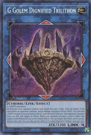 G Golem Dignified Trilithon (BLCR-EN045) - Battles of Legend: Crystal Revenge 1st Edition - Premium Yugioh Single from Konami - Just $0.25! Shop now at Game Crave Tournament Store