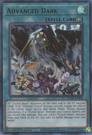 Advanced Dark (BLCR-EN054) - Battles of Legend: Crystal Revenge 1st Edition - Premium Yugioh Single from Konami - Just $0.25! Shop now at Game Crave Tournament Store
